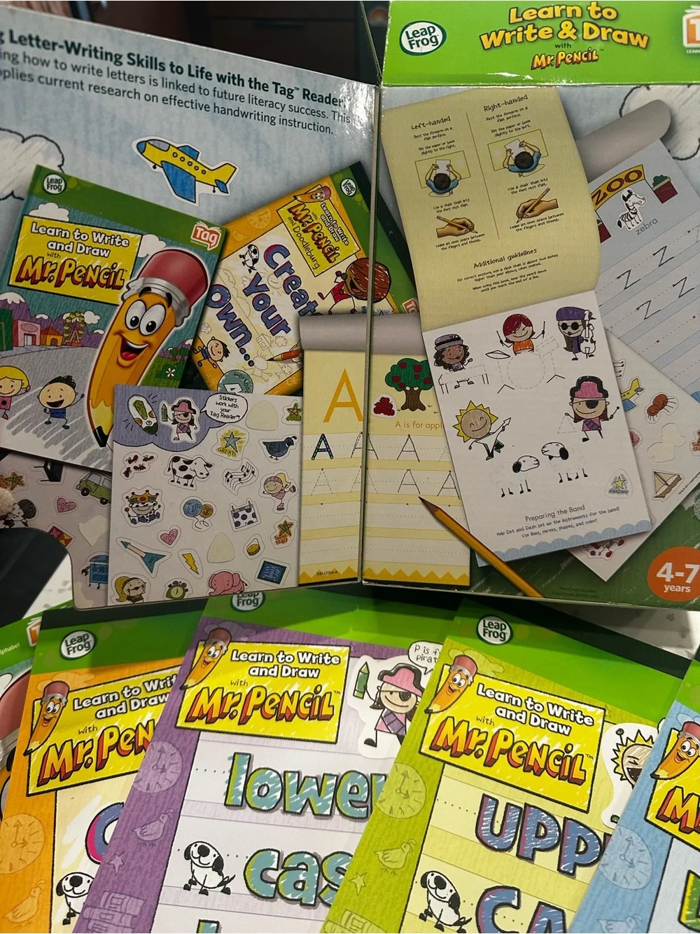 Learn to Write & Draw with Mr. Pencil - Green Kids Writing Starter Kit
